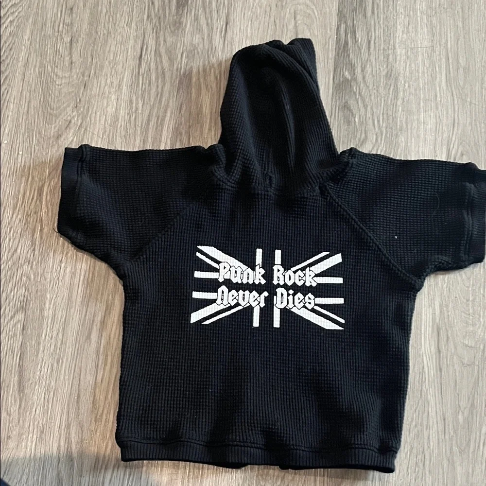 Doggy Black Punk Rock Hoodie